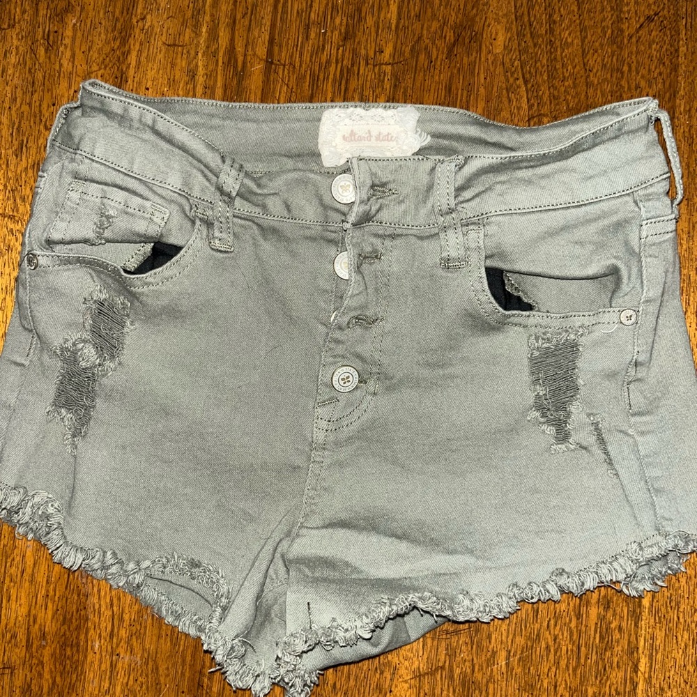 Altar’d state army green jean shorts size 27